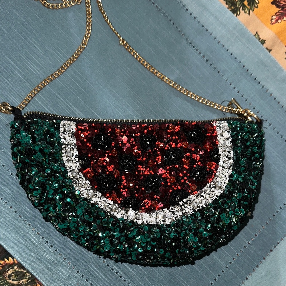 Zara Sequin Watermelon Clutch